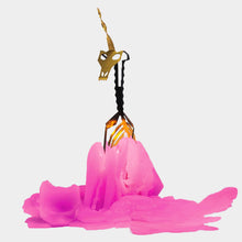 Load image into Gallery viewer, 54 Celsius - PyroPet Einar Unicorn Skeleton Candle - 8&quot; Tall, Hot Pink
