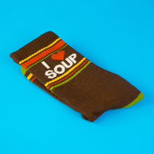 Load image into Gallery viewer, Gumball Poodle - I ❤️ Soup Gym Crew Socks
