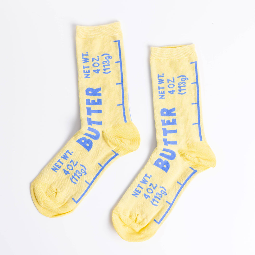 Yellow Owl Workshop - Butter - Small Crew Socks