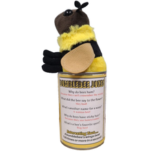 Load image into Gallery viewer, Canned Gifts - Queenie the Canned Bumblebee - Eco-Friendly Recycled Plush
