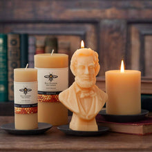 Load image into Gallery viewer, Big Dipper Wax Works - Abraham Lincoln Candle – 100% Beeswax – 6” Handcrafted
