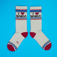 Load image into Gallery viewer, Gumball Poodle - I ❤️ Manga Gym Crew Socks
