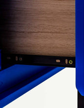 Load image into Gallery viewer, McGowan &amp; Rutherford Ltd - Blue Block Solid Wood Single Drawer Bedside Table
