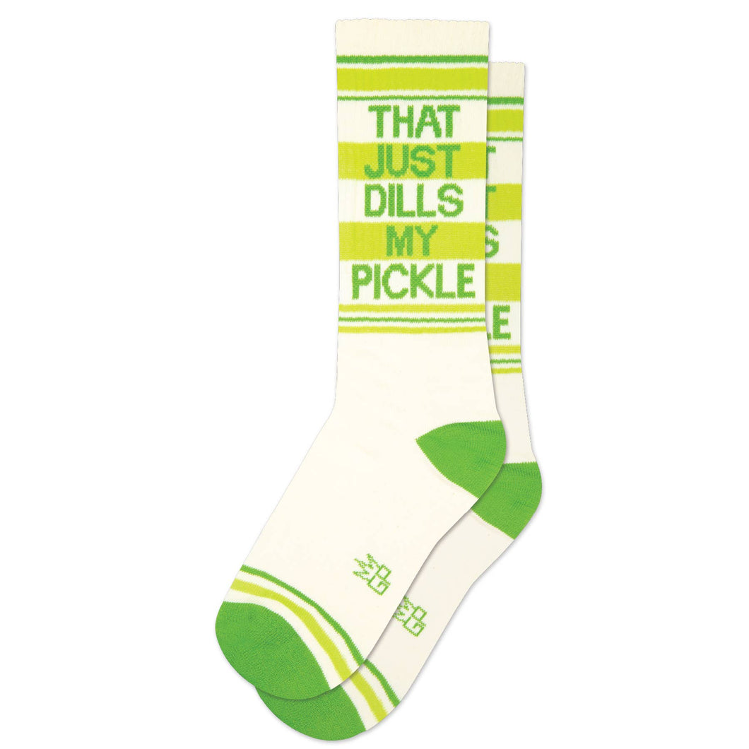 Gumball Poodle - That Just Dills My Pickle Gym Crew Socks