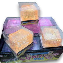 Load image into Gallery viewer, K &amp; S WHOLESALE INC - Assorted Glitter Squishy Cube 12ct PDQ
