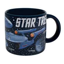 Load image into Gallery viewer, Unemployed Philosophers Guild - Starships of Star Trek Coffee Mug
