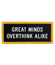 Load image into Gallery viewer, Oxford Pennant - Great Minds Overthink Alike Camp Flag • Holy Smokes x Oxford Pennant
