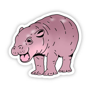 Big Moods - Cute Moo Deng Hippo Sticker