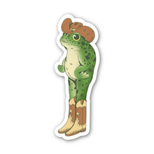 Load image into Gallery viewer, Big Moods - Cowboy Frog Southern Sticker
