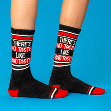 Load image into Gallery viewer, Gumball Poodle - There&#39;s No Taste Like Bad Taste Gym Crew Socks
