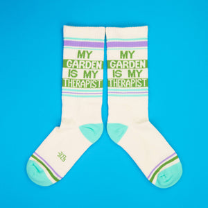 Gumball Poodle - My Garden Is My Therapist Gym Crew Socks