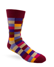 Load image into Gallery viewer, Fabdaz - Colorful Grid Men&#39;s Novelty Crew Socks
