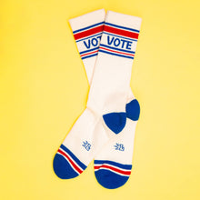 Load image into Gallery viewer, Gumball Poodle - Vote - Natural Gym Crew Socks
