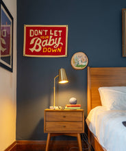 Load image into Gallery viewer, Oxford Pennant - Don't Let Your Baby Down Camp Flag • John Prine x Oxford Pennant
