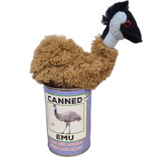 Load image into Gallery viewer, Canned Gifts - Canned Emu | Stuffed Animal Farm Plush w/Jokes | Unique Gift
