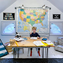 Load image into Gallery viewer, Oxford Pennant - Color Outside The Lines Camp Flag
