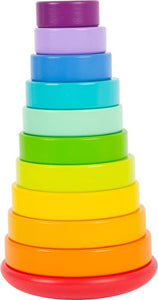 Hauck Toys - Small Foot Wooden Toys Large Stacking Rainbow Tower Designed