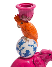 Load image into Gallery viewer, McGowan &amp; Rutherford Ltd - Elephant &amp; Cockatoo Ornate Circus Stack Candle Holder
