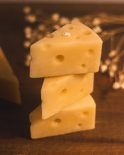Load image into Gallery viewer, The Ramblin&#39; Bee - Cheese Wedge Candle
