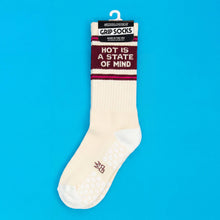 Load image into Gallery viewer, Gumball Poodle - Hot Is A State Of Mind Grip Socks
