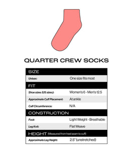 Gumball Poodle - Divine Glamour - Quarter Crew Socks