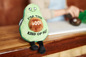 Punchkins - "I'm The Good Kind Of Fat" Novelty Plush Avocado Gift