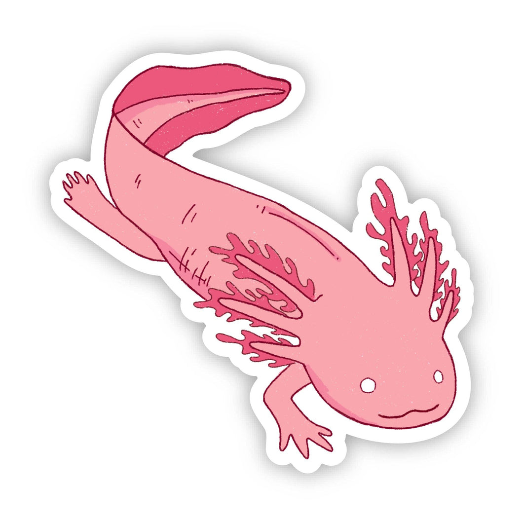 Big Moods - Pink Axolotl Sticker