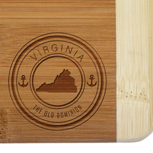 Load image into Gallery viewer, Totally Bamboo - Virginia State Stamp Series Bar Board
