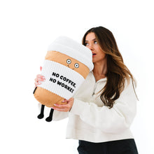 Load image into Gallery viewer, Punchkins - Punchkins Big Coffee Pillow Puffie Plushie
