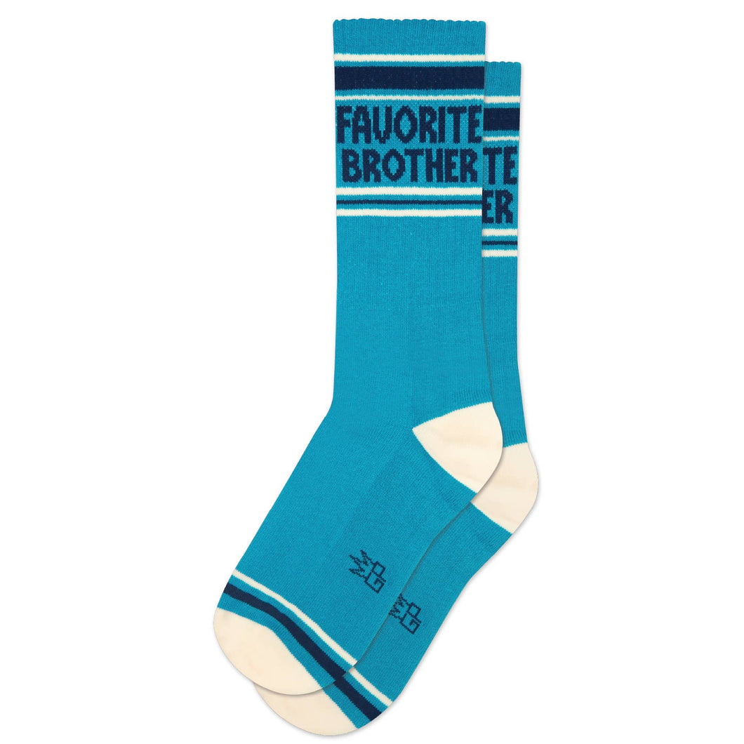 Gumball Poodle - Favorite Brother Gym Crew Socks