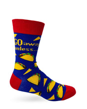 Load image into Gallery viewer, Fabdaz - Go Away Unless You Have Tacos Men&#39;s Novelty Crew Socks
