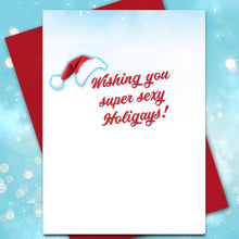 Load image into Gallery viewer, Peachy Kings / Kweer Cards - "Beachy Boys" Gay Christmas Card — Holiday, Queer, LGBTQ+
