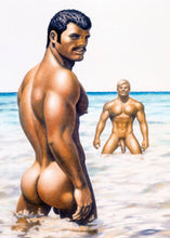 Load image into Gallery viewer, Peachy Kings / Kweer Cards - Tom of Finland Postcard "TIDE IS HIGH" (Gay, Queer, LGBTQ)
