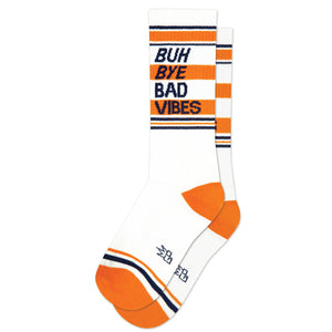 Gumball Poodle - Buh Bye Bad Vibes Gym Crew Socks