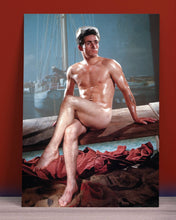 Load image into Gallery viewer, Peachy Kings / Kweer Cards - Physique Pictorial Bob Mizer Postcard — BOAT DADDY
