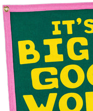 Load image into Gallery viewer, Oxford Pennant - It's A Big Old Goofy World Camp Flag • John Prine x Oxford Pennant

