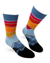 Load image into Gallery viewer, Fabdaz - Adventure Awaits Men&#39;s Novelty Crew Socks
