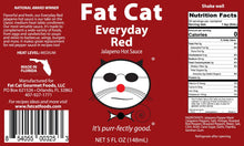 Load image into Gallery viewer, Fat Cat - Everyday Red Jalapeno Hot Sauce (full case - 12ct)
