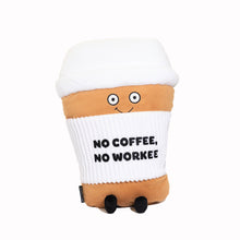 Load image into Gallery viewer, Punchkins - Punchkins Big Coffee Pillow Puffie Plushie
