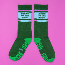Load image into Gallery viewer, Gumball Poodle - Crying On The Inside Grip Socks
