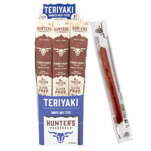 Load image into Gallery viewer, Hunter's Reserve - Teriyaki Grass Fed Beef Meat Sticks - 24 Pack
