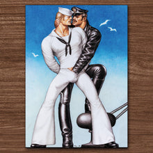 Load image into Gallery viewer, Peachy Kings / Kweer Cards - Tom of Finland Postcard "PIER PALS" (Gay, Queer, LGBTQ) (Cop
