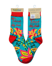 Load image into Gallery viewer, Fabdaz - She Believed She Could, So She Did Women&#39;s Crew Socks
