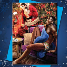 Load image into Gallery viewer, Peachy Kings / Kweer Cards - "Stocking Stuffers" Gay Christmas Card — Holiday, LGBTQ+
