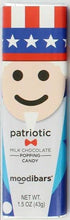 Load image into Gallery viewer, Astor Chocolate Corp. - Moodibars PATRIOTIC Milk Popping Candy Bar 1.5oz
