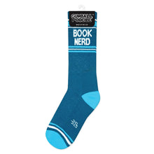 Load image into Gallery viewer, Gumball Poodle - Book Nerd Gym Crew Socks
