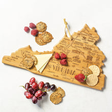 Load image into Gallery viewer, Totally Bamboo - Virginia Charcuterie Board &amp; Coaster Gift Set
