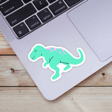 Load image into Gallery viewer, Big Moods - Cute Green T-Rex Dinosaur Sticker
