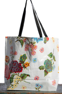 Oilcloth International - White Mums Tote - Large