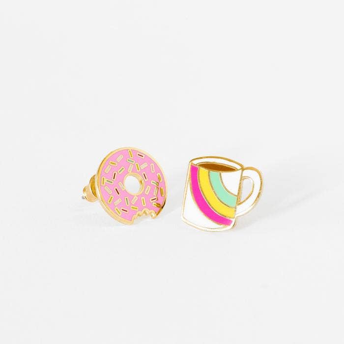 Yellow Owl Workshop - Coffee and Donut Earrings